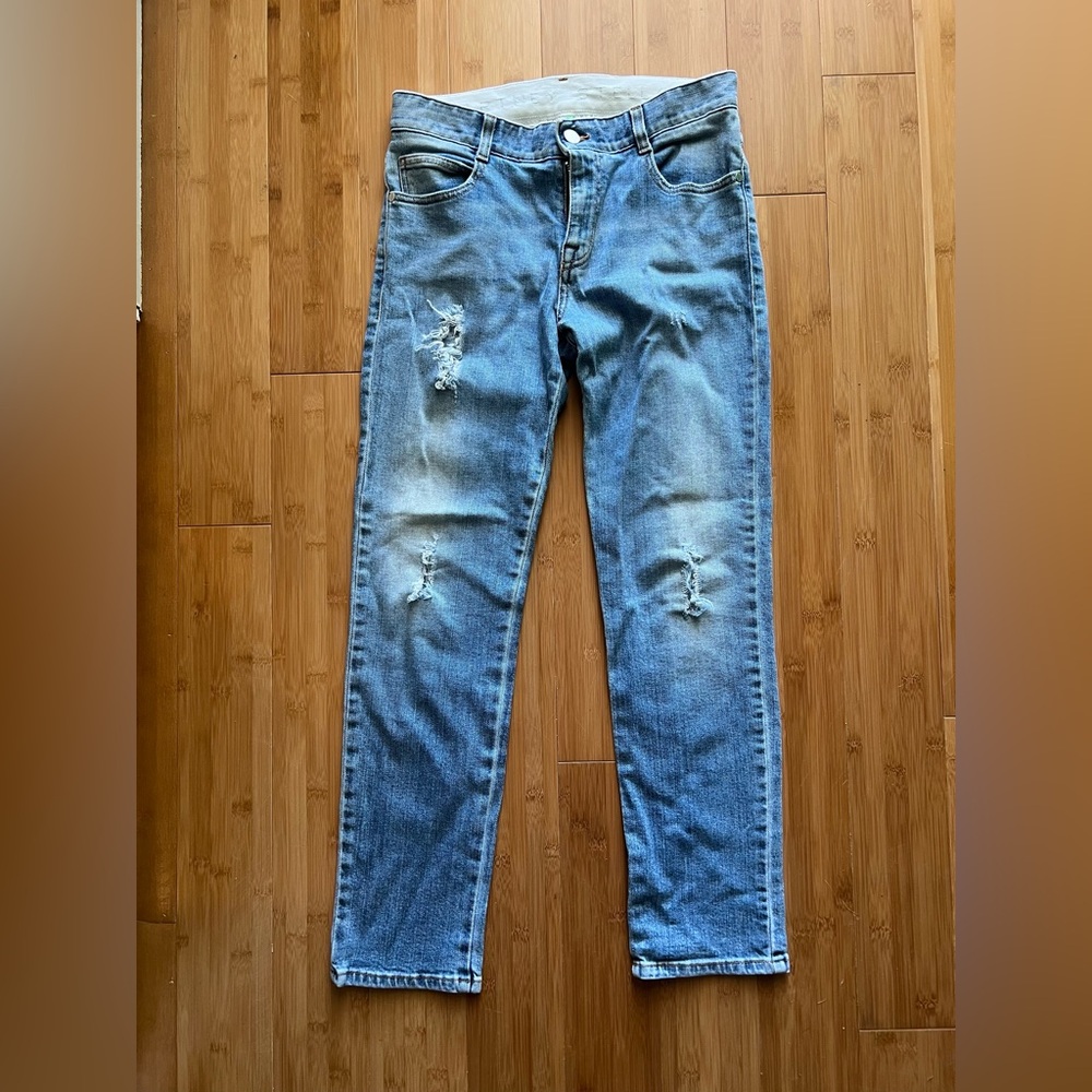 Stella McCartney - Distressed Blue Jeans (S/P)